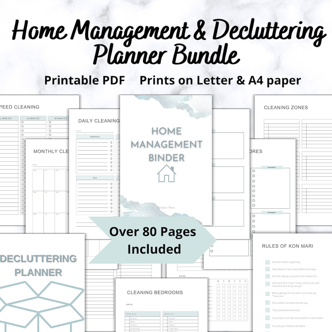 Household Planner Printable, Family Binder PDF, Life Organizer, Home ...