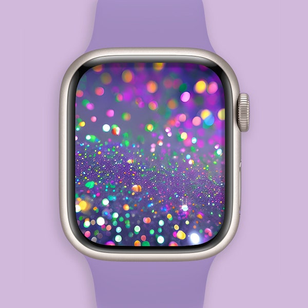 Glitter Sparkle Apple Watch Face High Resolution, Fits other watches