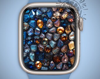 Gemstone Glitter Sparkle Apple Watch Face High Resolution, Fits other watches