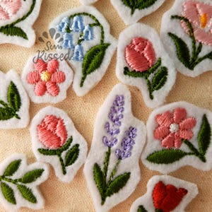 Thermocollants Mini Flower Leaves | Badge à coudre pour veste, jean ou robe