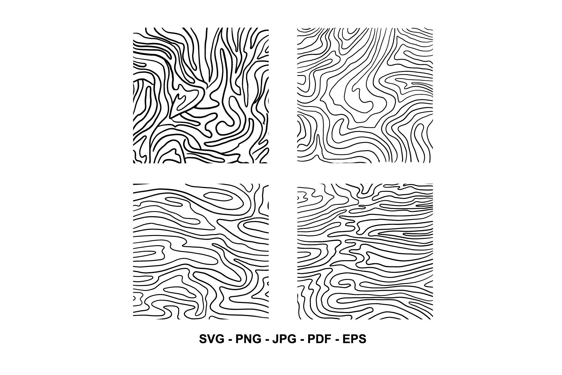 Topographic Pattern SVG, Map Pattern SVG, Topo Pattern, Contour Plan ...