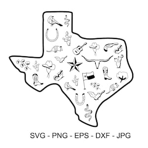 Texas SVG - Longhorn, Stern, Sublimationsdesign (digitaler Download)
