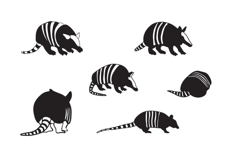 Armadillo SVG Bundle, Wildlife Animal, Western, Texas, Cutting Files ...