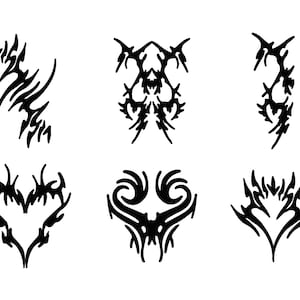 Tattoo SVG, Heart SVG, Silhouette, Car Tramp Stamp, Cutting, Cricut, Digital Download