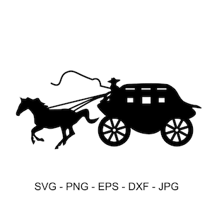 Western Wagon SVG, Western, Covered Wagon, Silhouette, Cricut file, Clipart, Cuttable Design, Digital Download