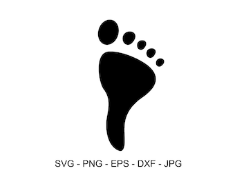 Footprint SVG, feet SVG, Silhouette, Cut File Cricut, Digital Download