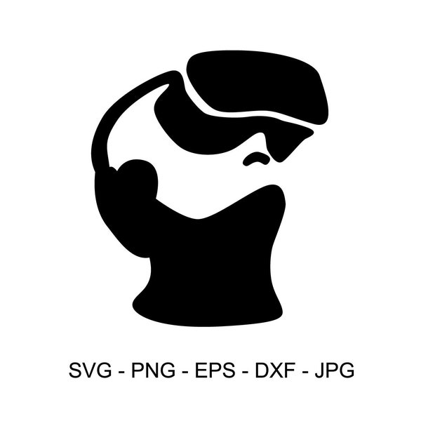 Virtual Reality SVG, Vr Headset Svg, Escape Reality, Cut Files For Silhouette, clipart, Digital Download