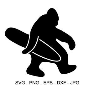 Big Foot Svg, Sasquatch Svg, Yati SVG, Silhouette, Cricut file, Clipart, Cuttable Design, Digital Download