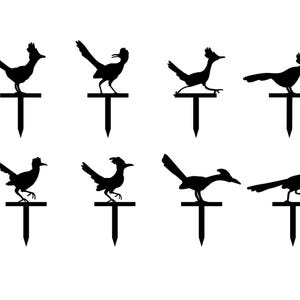 Roadrunner  Garden Decor SVG DXF Files, Bird Yard Stake, Outdoor Garden Decor, Wood Metal Laser Cutting, Cricut, Digital Download