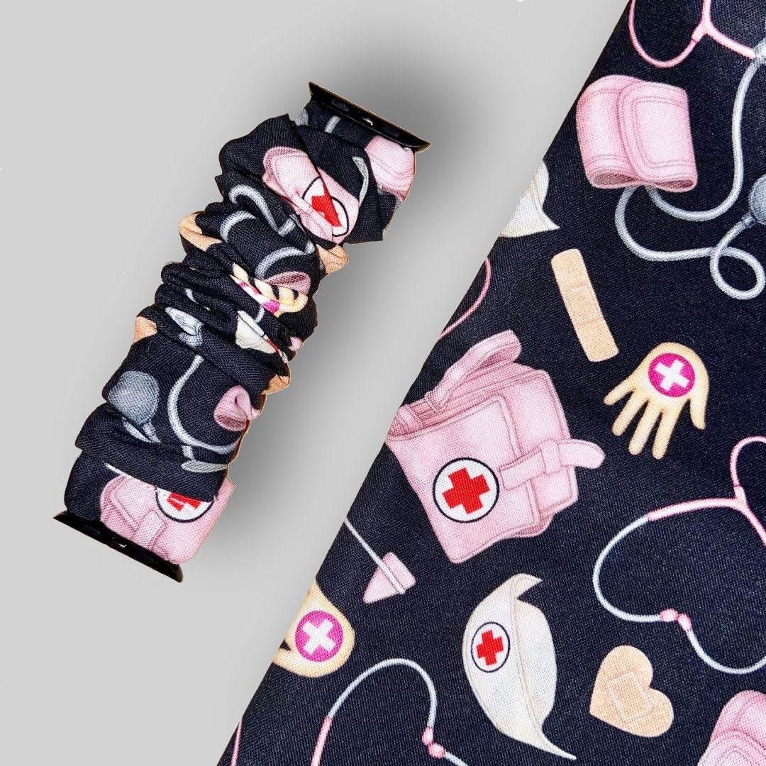 Nurse Apple Watch Scrunchie Band Doctor Healthcare Worker Cna Etsy