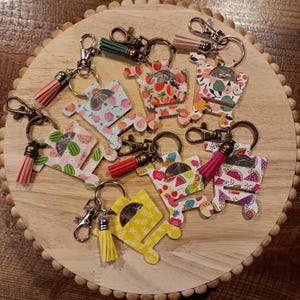 Fruit Aldi Shopping Cart Quarter Keeper Keychains, stocking stuffer for women, quarter holder keychain, women&#39;s accessories, gift for her