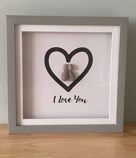 I Love You, Pebble Art, Pebble Art Gift, Christmas Gift
