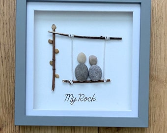 Pebble art gift - My Rock gift - handmade gift - personalised gift - gift for her - birthday gift - gift for friend - friendship gift