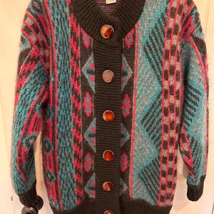 Vintage mohair cardigan sweater