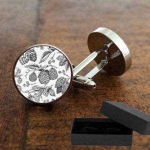Beer Hops Cufflinks - Free Box - Brewery Pub Craft Beer - Gift Birthday Fathers Day Graduation Wedding