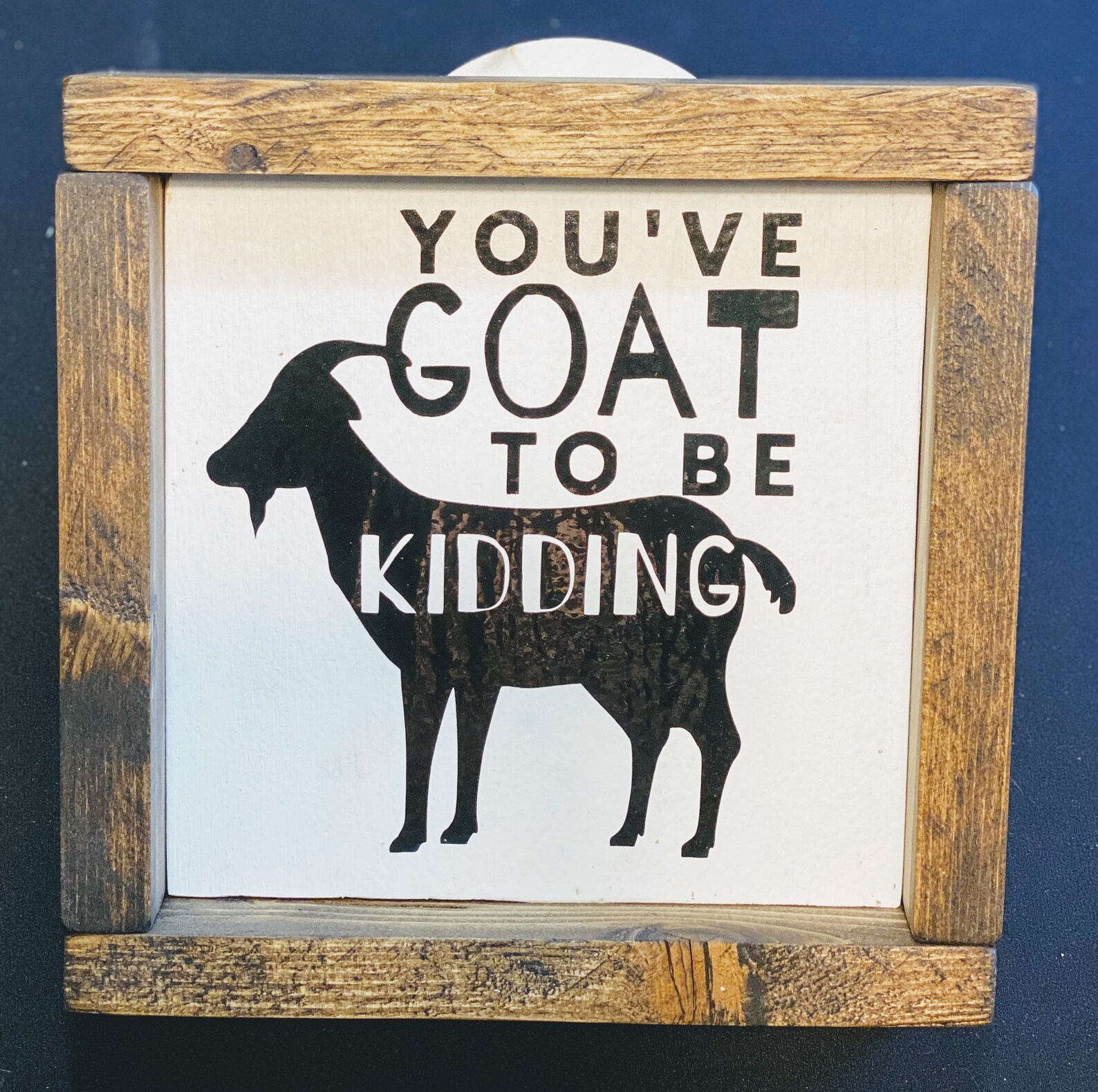 You've Goat to Be Kidding Me Farmhouse Vinyl Sign Farm Etsy
