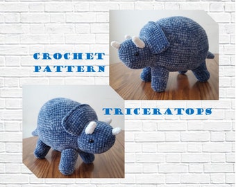 Patrón de Ganchillo Triceratops PDF