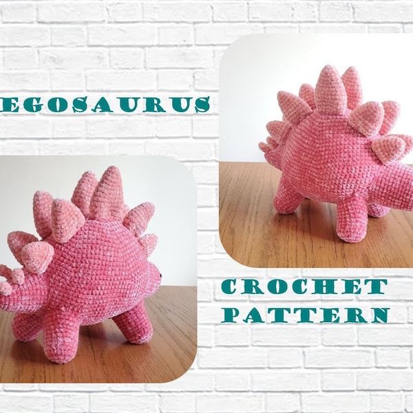 Stegosaurus Crochet Pattern PDF