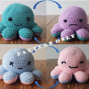 Reversible Octopus Crochet Pattern PDF