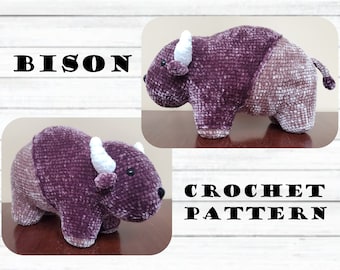 Bison Crochet Pattern PDF