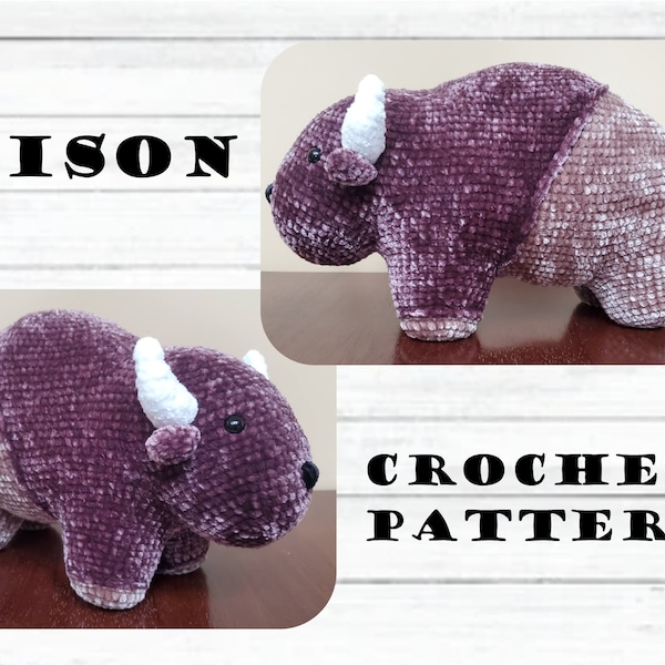 Bison Crochet Pattern PDF