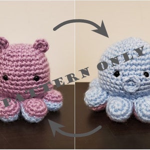 Mini Reversible Octopus Crochet Pattern PDF
