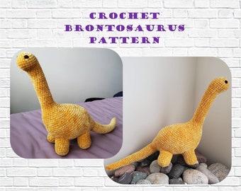 Patrón de crochet Brontosaurio PDF