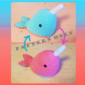 Reversible Narwhal Crochet Pattern PDF