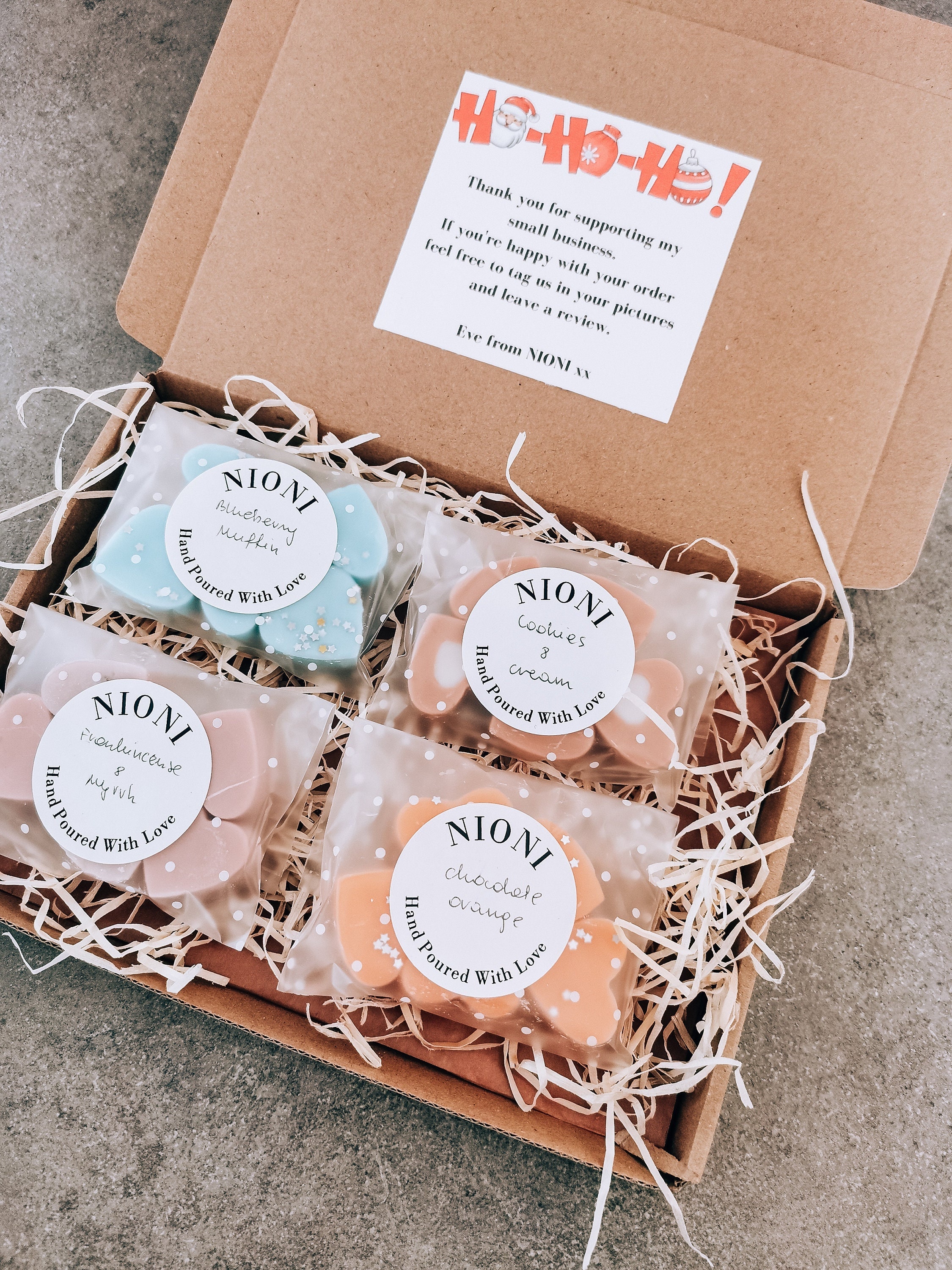 Christmas Wax Melt Box Wax Melts Gift Box Handpoured Soy Etsy