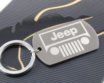 vintage jeep keychain