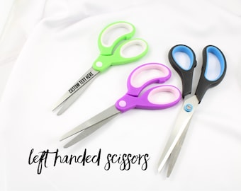 Left handed scissors - Personalized left handed scissors - Lefty scissors with custom engraving - Kids scissors - Office supplies
