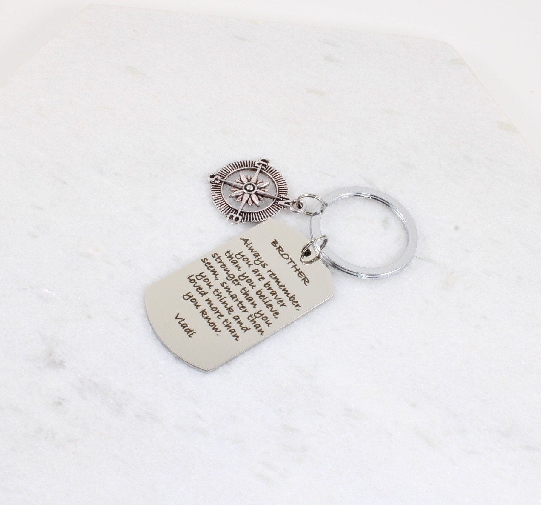 Custom Engraved Keychain Gift for Brothers Brothers Keychain Etsy UK