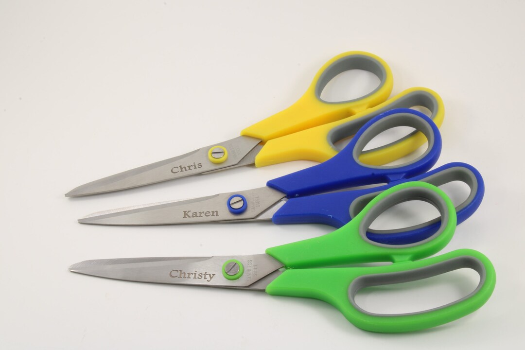 Custom Engraved Scissors Gift Ideas for Students, Teachers Personalized