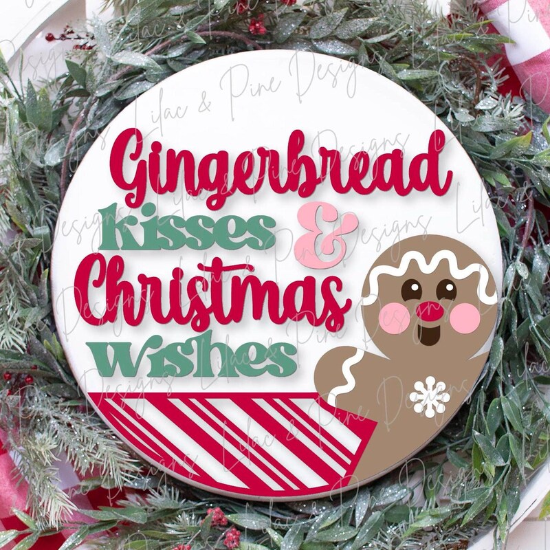 Gingerbread on Drink Svg - Etsy