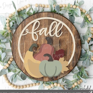 val kalebas teken SVG, kalebas deurhanger svg, val teken SVG, val decor svg, pompoen svg, boho boerderij svg, Glowforge SVG, lasergesneden bestand