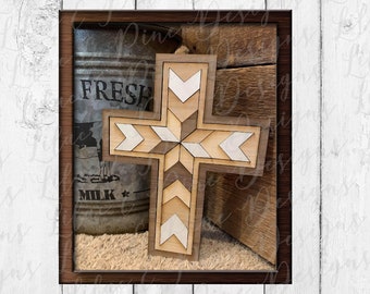 Barn quilt Christian cross SVG, cross SVG, Christian decor SVG, cross puzzle Svg, Svg cuts Christian, Glowforge laser file, laser cut file