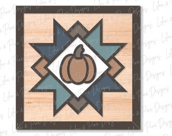 barn quilt pumpkin sign SVG, pumpkin sign svg, fall sign SVG, fall decor svg, quilt svg, boho farmhouse svg, Glowforge SVG, laser cut file