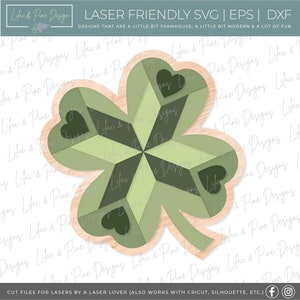Couette grange trèfle SVG, St Patricks Day couette SVG, couette grange trèfle SVG, svg trèfle, décoration de ferme, Glowforge Svg, fichier découpé au laser