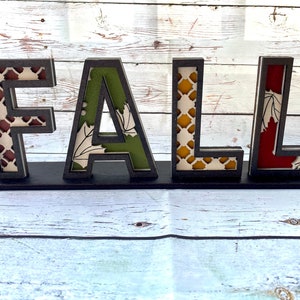 Fall sign SVG, Fall standing sign SVG, 3D Fall sign SVG, Fall home Decor Svg, modern farmhouse Svg, Autumn decor Svg, Glowforge laser file