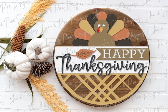 Happy Thanksgiving 2023 SVG Thanksgiving Sign SVG Turkey 