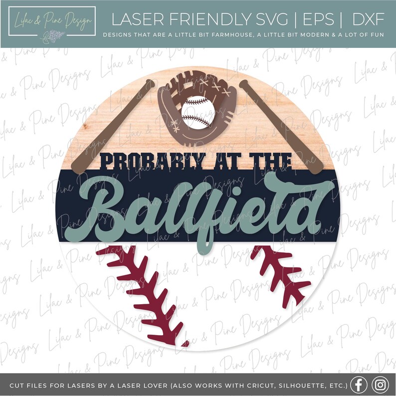 Baseball Sign Bundle, Softball Svg, Baseball Mom Door Hanger SVG, Home ...