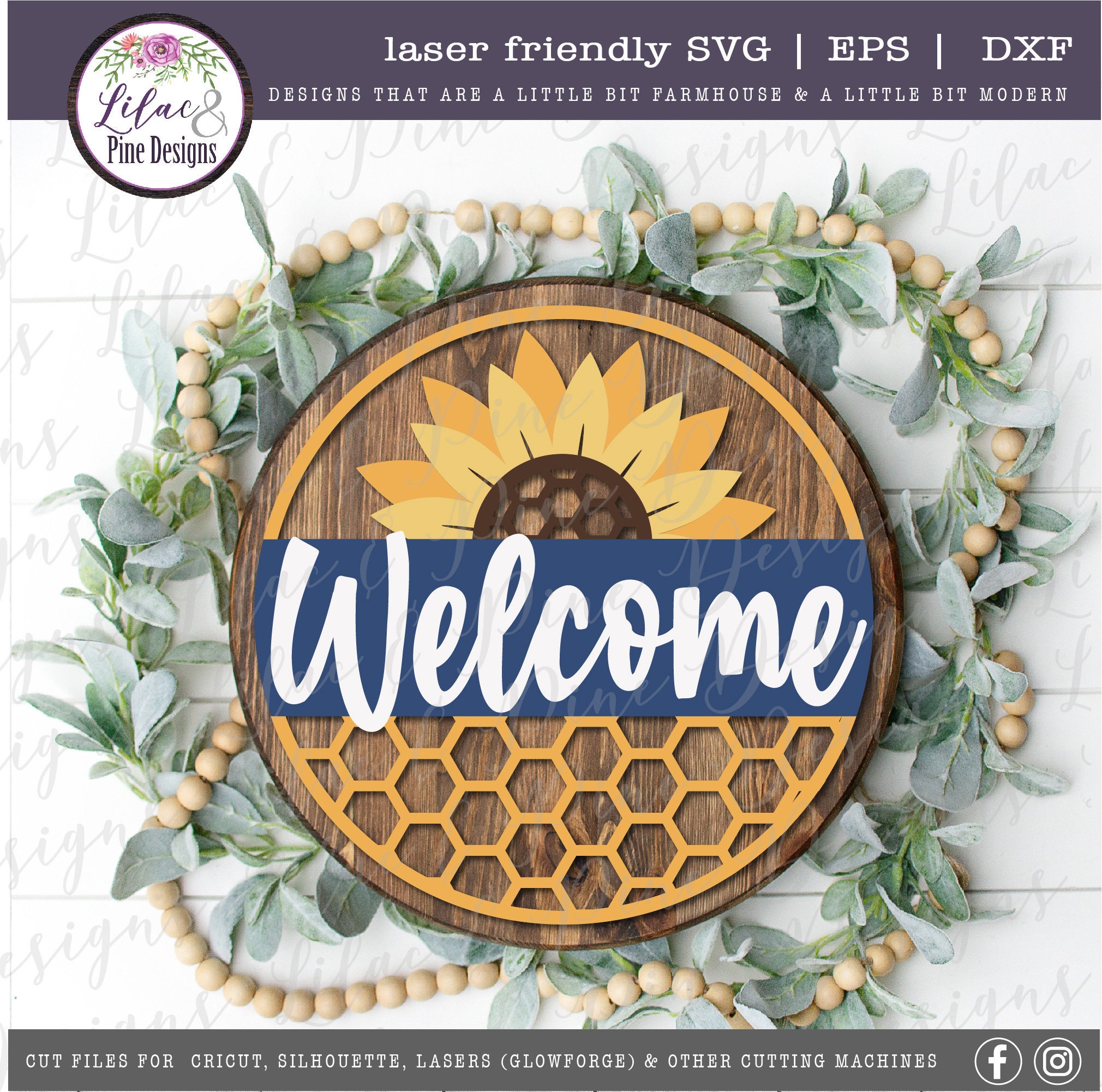 Free Free 257 Sunflower Welcome Sign Svg SVG PNG EPS DXF File