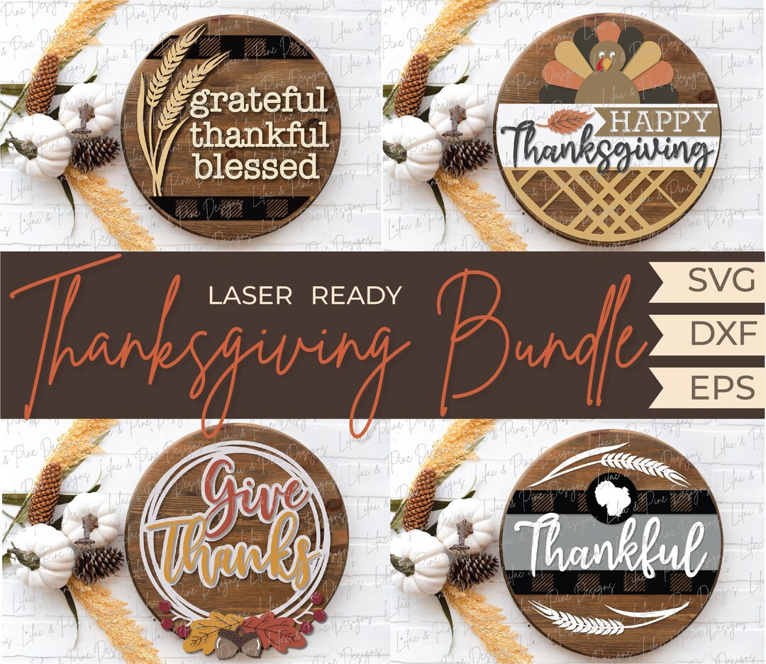 Thanksgiving Welcome Sign Bundle, Thanksgiving Door Hanger SVG, Turkey ...