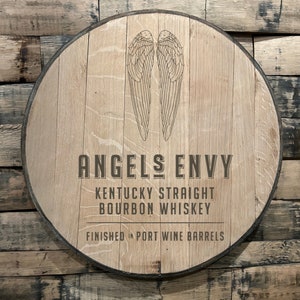 Bourbon barrel head - Angels Envy port barrels