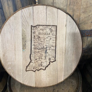 State of Indiana barrel head