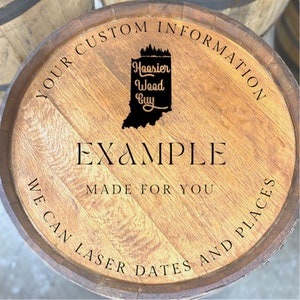Bourbon barrel heads - custom design
