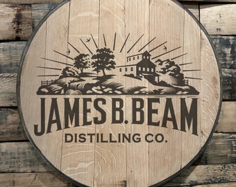 Whiskey Barrel Stave Wall Décor Jim Beam Kentucky Distillery