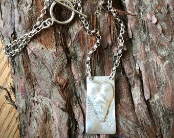 Halsband med hjärthänge i sterlingsilver