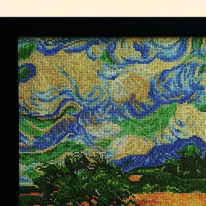 Wheat Fields, Diamond Painting, Framed