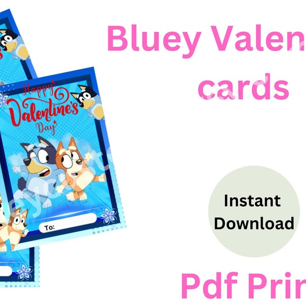 Bluey Valentine Day Card Etsy - Il 600x600.4592216404 Msh5 